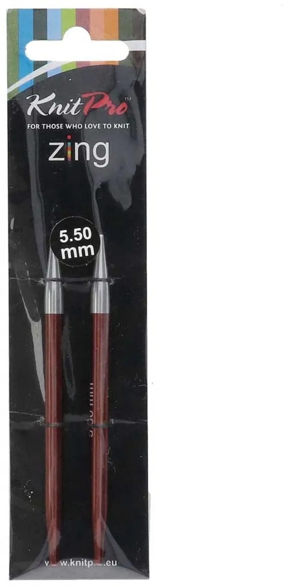 KnitPro Zing Verwisselbare Breipunten 3-8mm - Blauw - 3 Stuks