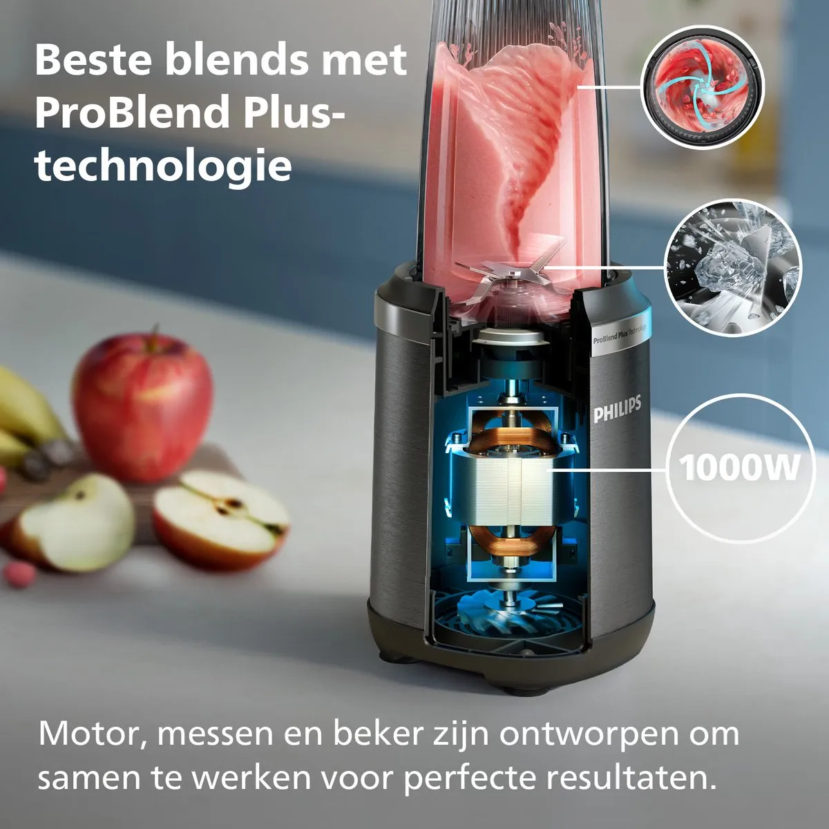 Philips Blender HR2766/00 - 1000W - 700ml - Zwart - afbeelding 6 van 6