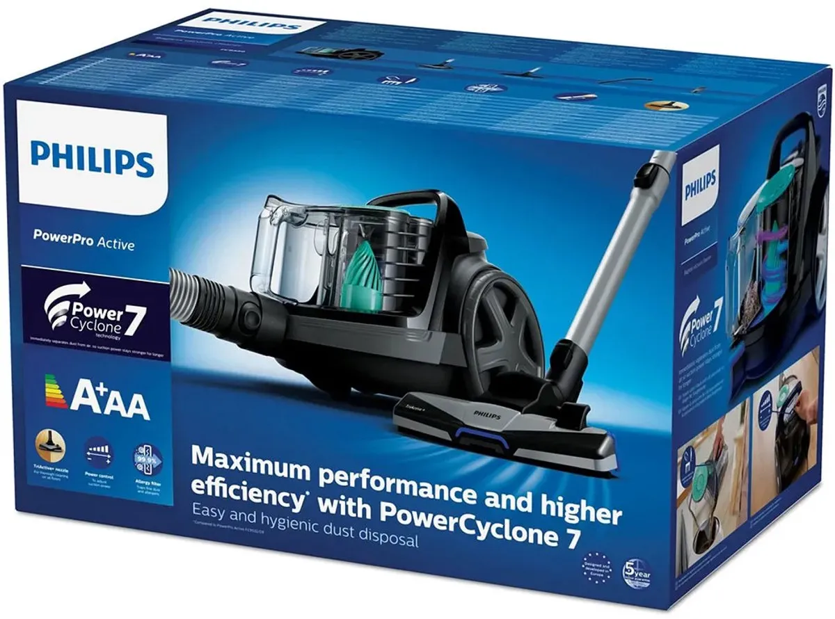 Philips 5000 Series FC9550/09 Stofzuiger - 900W - 1,5L - Zwart