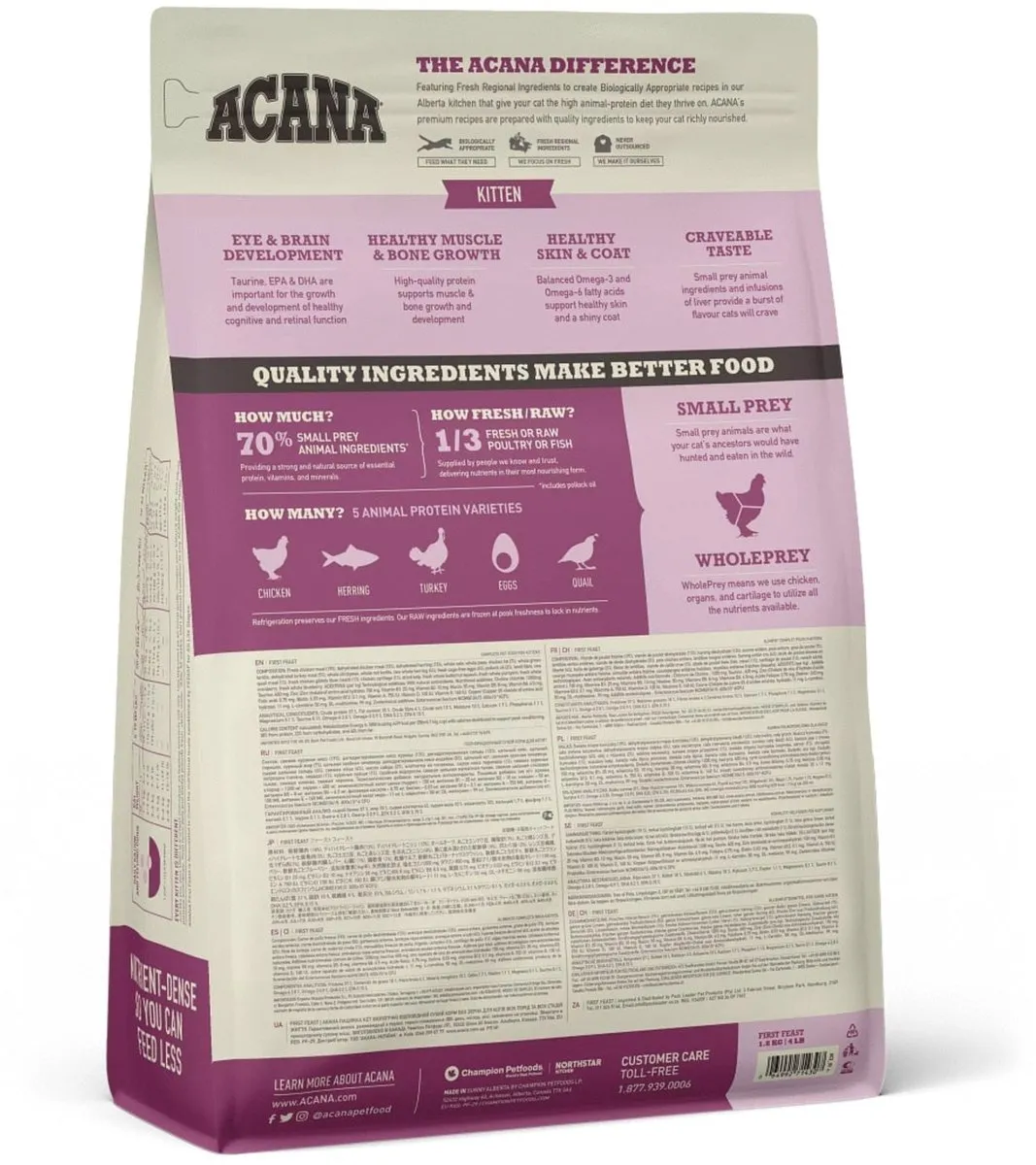 Acana Kitten First Feast Kattenvoer 1.8kg