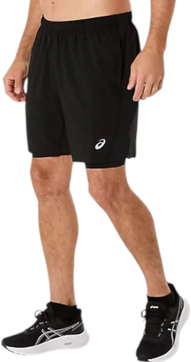 ASICS Core 2-in-1 7in Korte Broek Heren - Zwart - afbeelding 5 van 6