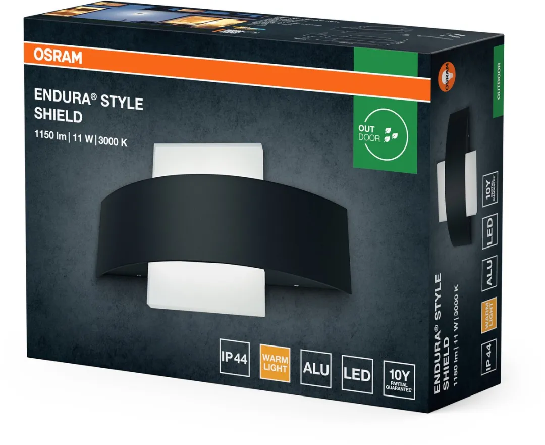 Osram Endura Style Shield Square LED-Armatuur 11W - Donkergrijs - afbeelding 6 van 6