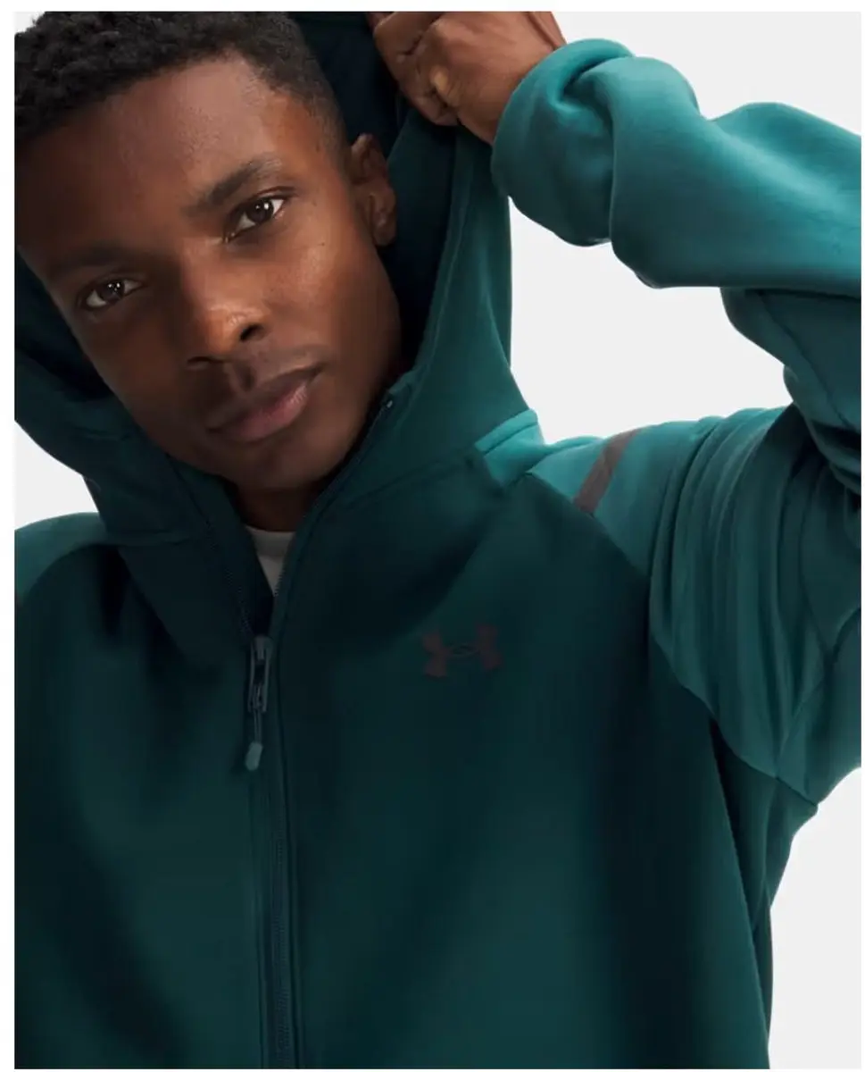 Under Armour Unstoppable Fleece FZ Hoodie Heren - M - afbeelding 6 van 6