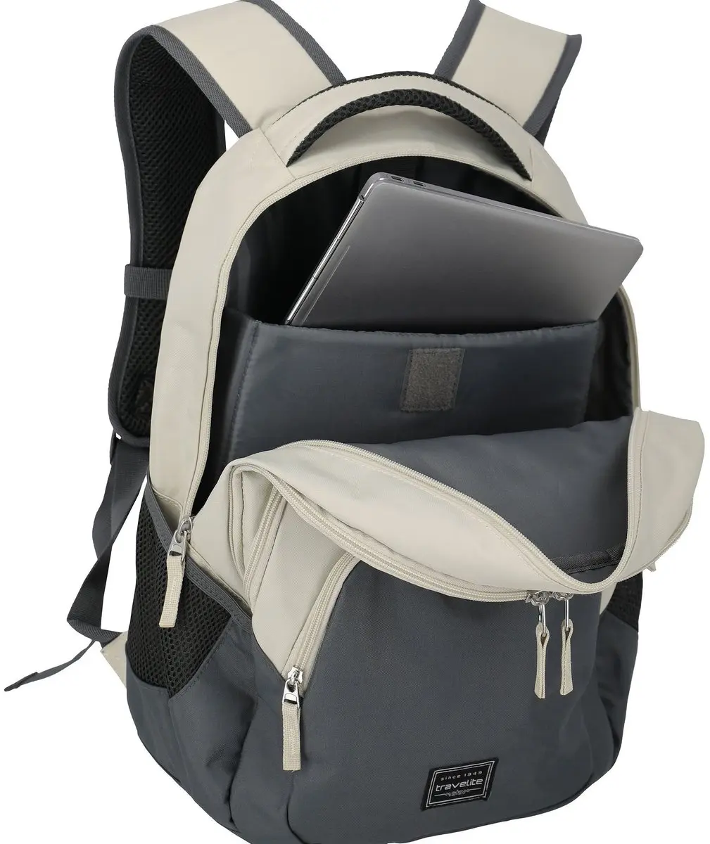 Travelite Basics Melange Laptoprugzak 22L - Nature - afbeelding 2 van 6