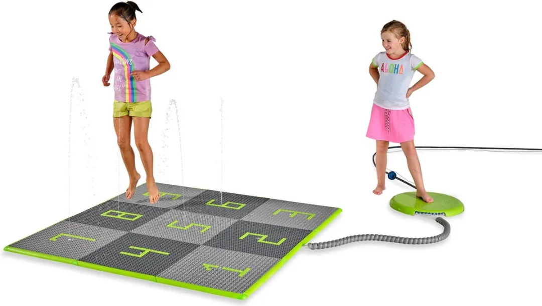 EXIT Sprinqle Water Speeltegels 150x150cm - Groen/Grijs