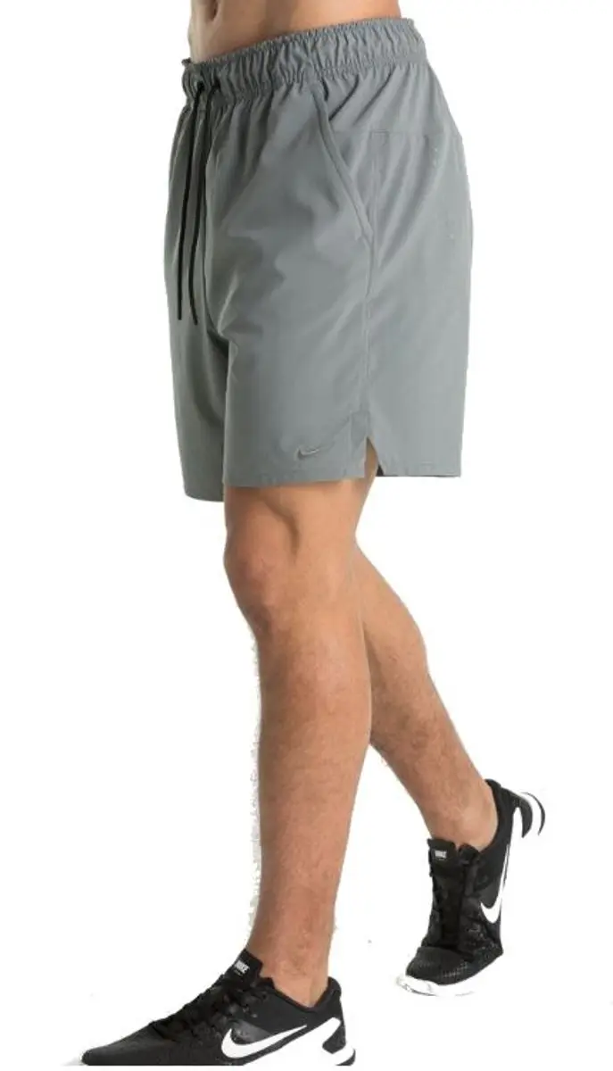 Nike Dri-FIT Unlined Woven Korte Broek 7" Heren - Grijs - afbeelding 2 van 3