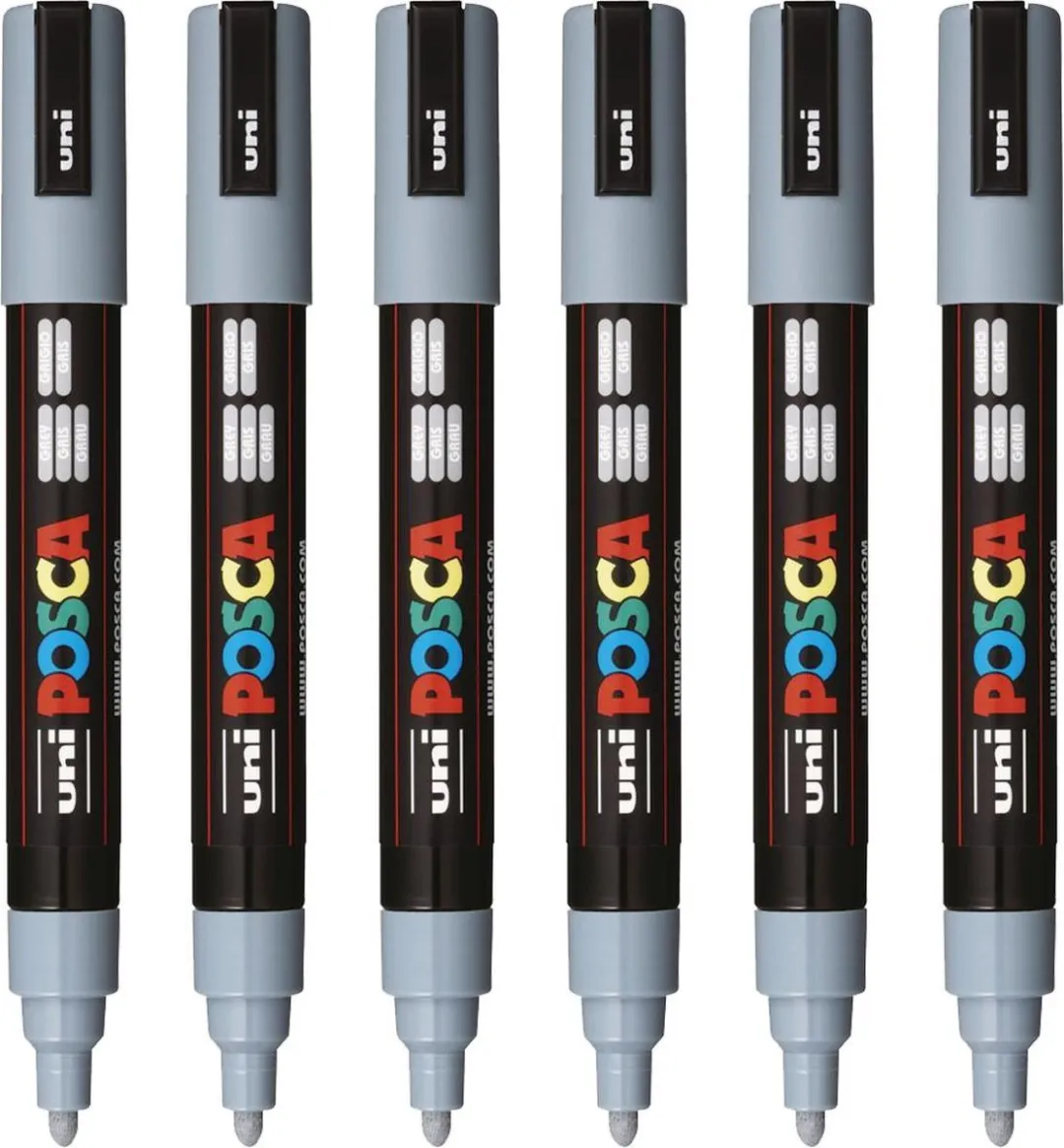 Posca PC5M M Grijs Verfstiften