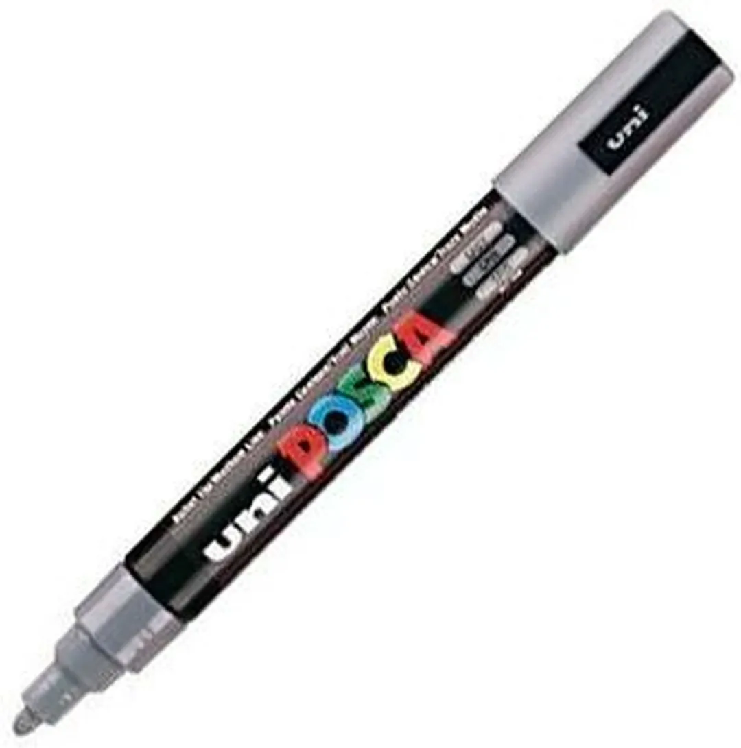 Posca PC5M M Grijs Verfstiften - 6 Stuks