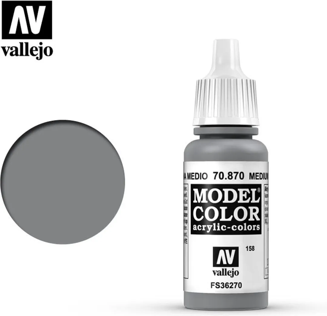 Vallejo Model Color Medium Sea Grey Acrylverf 17ml