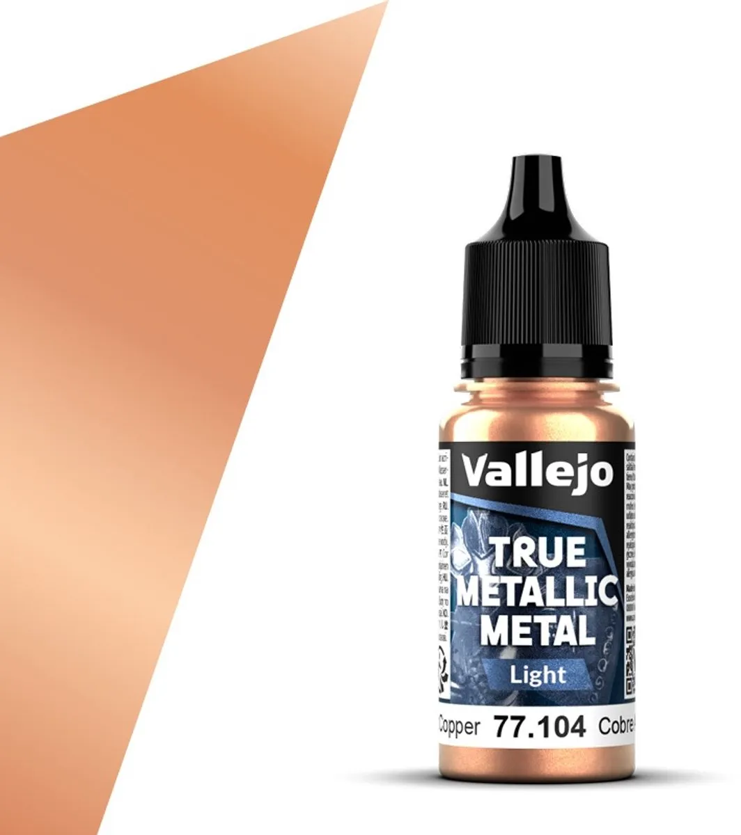Vallejo Hobbyverf True Metallic Metal Light Oud Koper 18ml