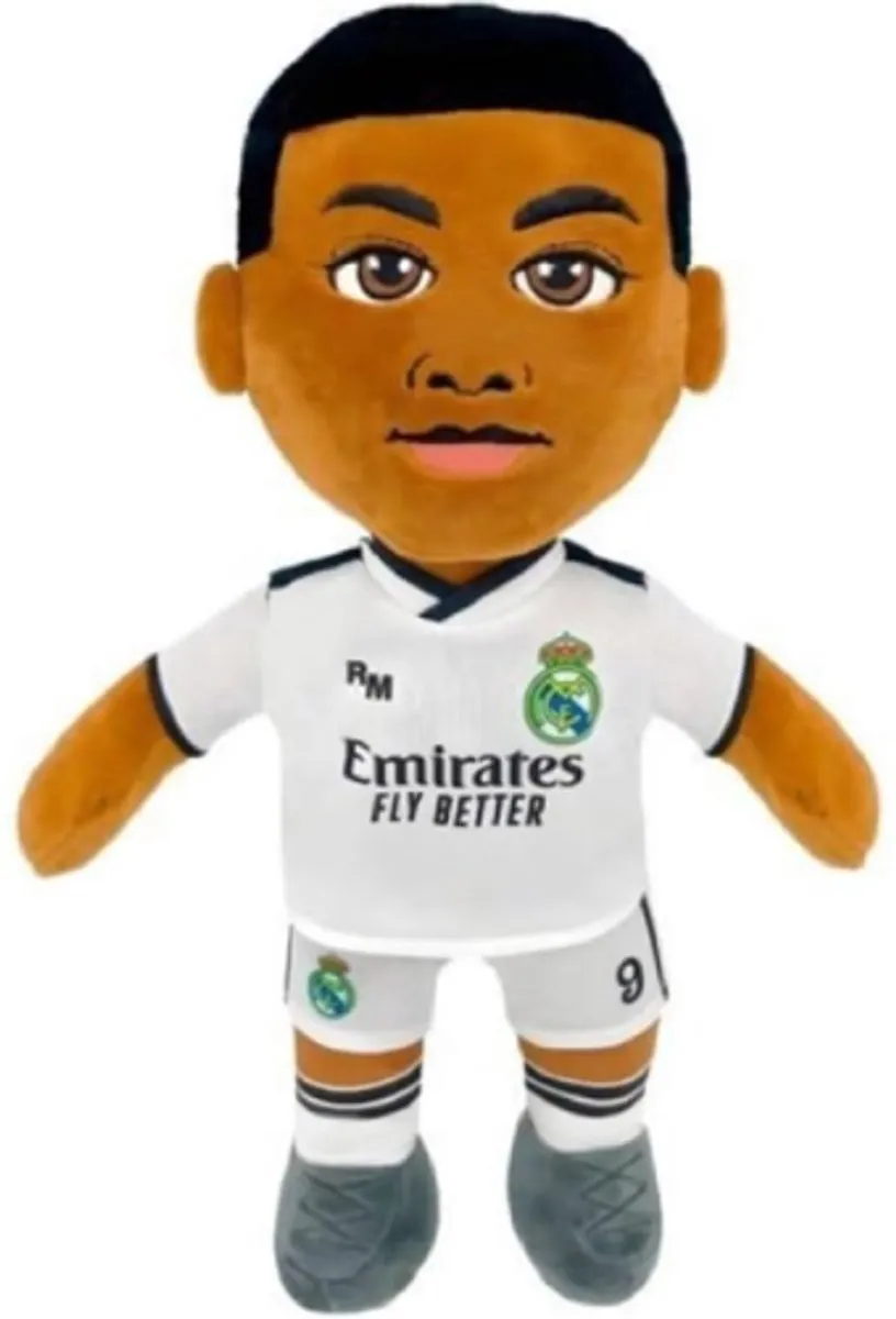 Topknuffels Kylian Mbappé Real Madrid Pluche Pop 28cm
