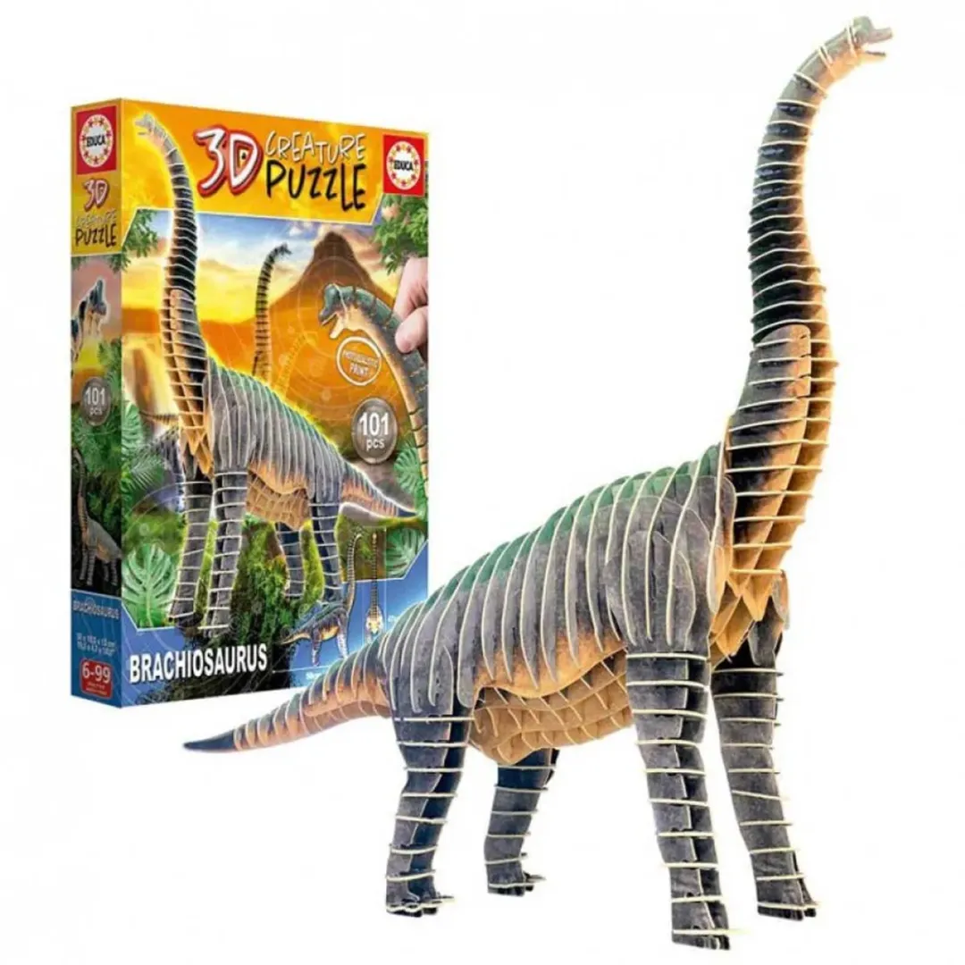 Educa 3D Brachiosaurus Puzzel - 3 Stuks - ED19383