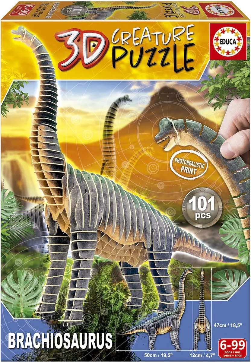 Educa 3D Brachiosaurus Puzzel