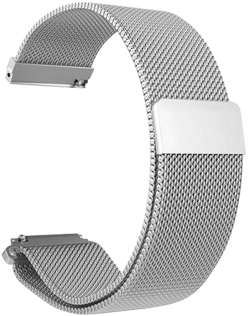 Imoshion Milanees Watchband Zilver - Amazfit GTS/BIP