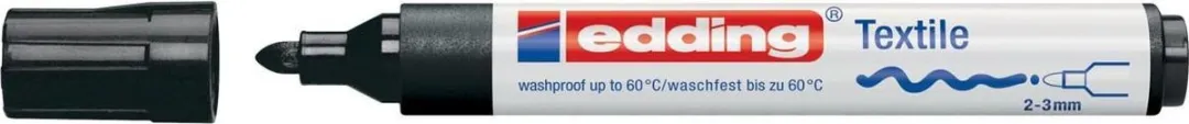 edding Textiel Marker 4500 - Zwart - afbeelding 6 van 6