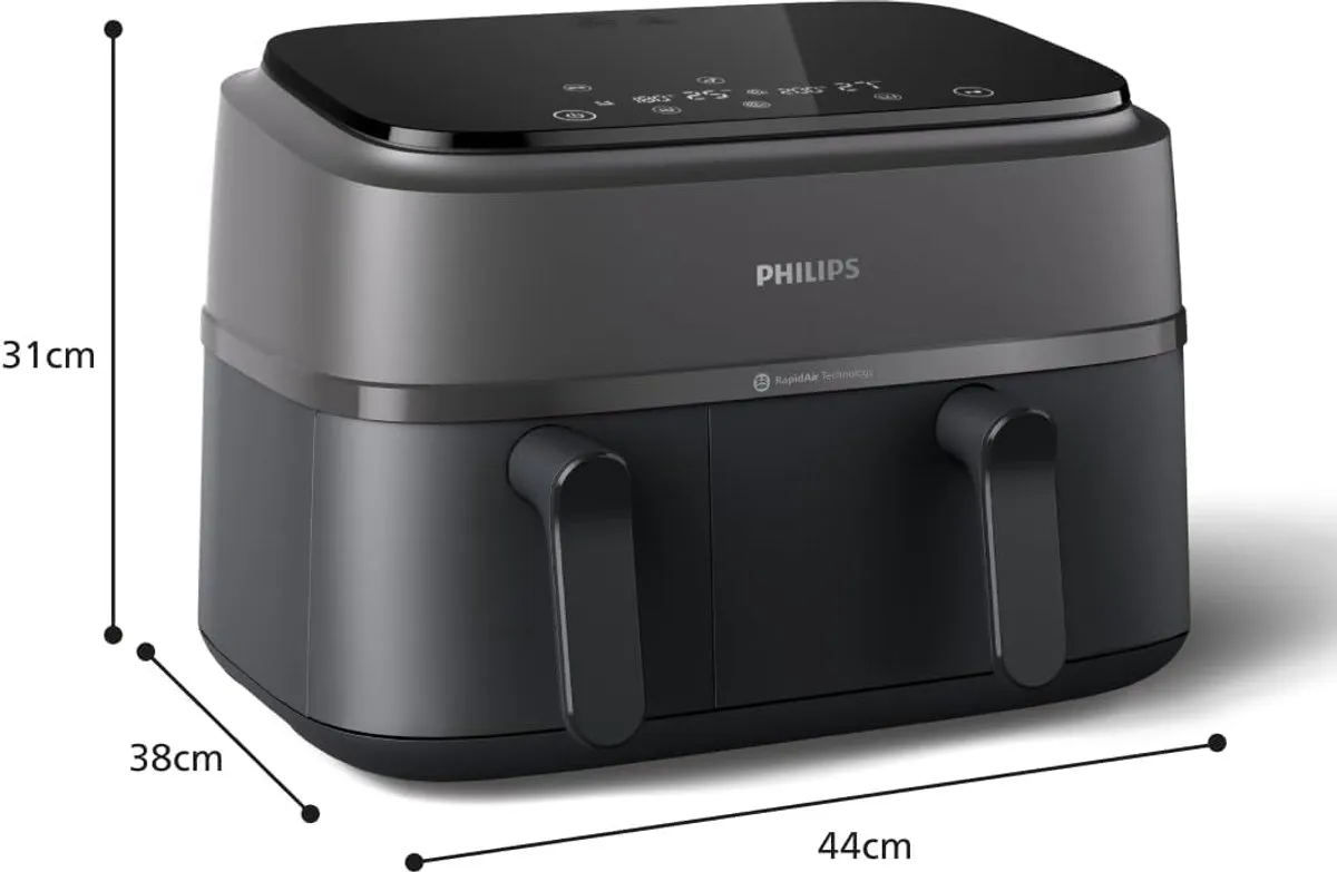 Philips 3000 Series NA350/00 Airfryer - 2750W - 800g - Zwart - afbeelding 6 van 6