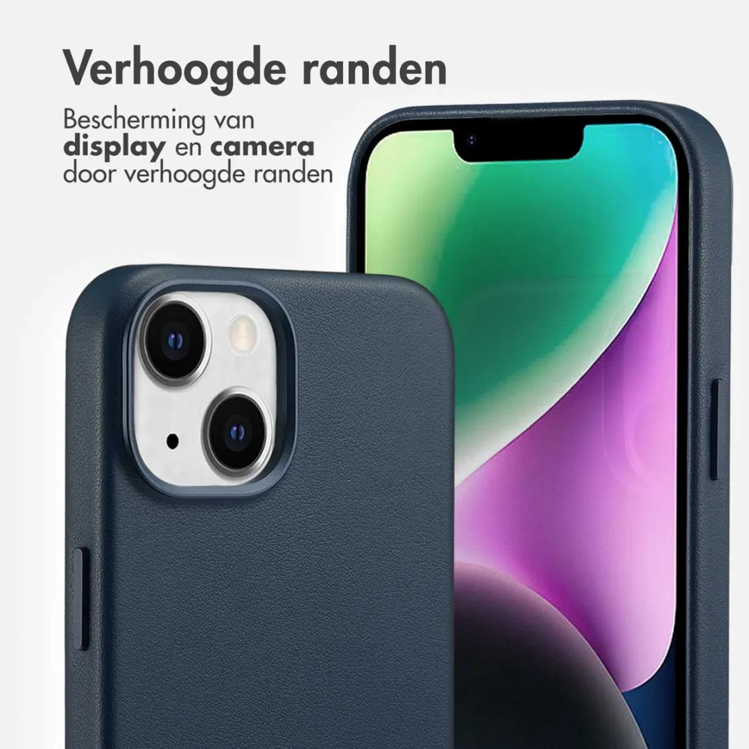 Accezz Hoesje iPhone 14 Nightfall Blue - 2 Pasjes - MagSafe