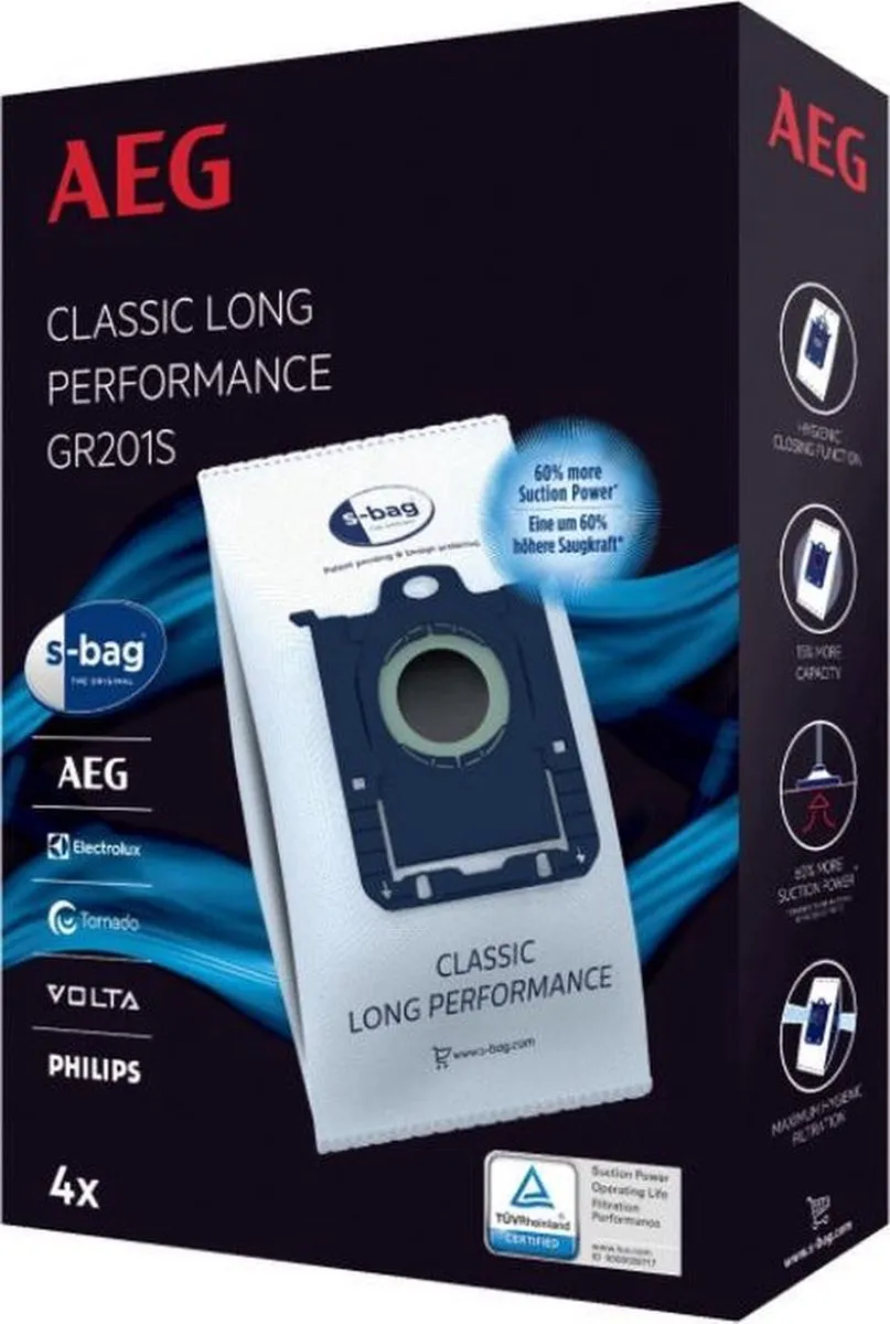 Philips Classic Stofzuigerzakken S-BAG 9000844812 - 4 Stuks