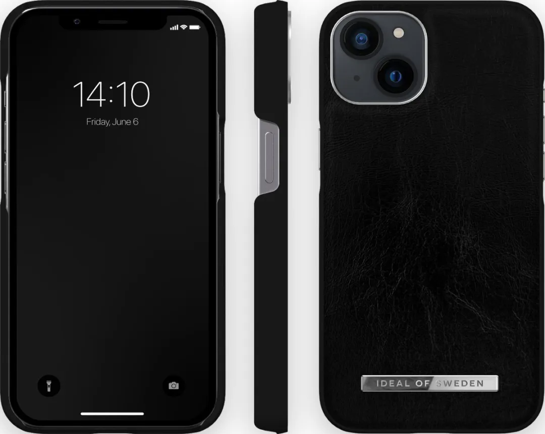 iDeal of Sweden Atelier Case iPhone 13 Glossy Black Silver