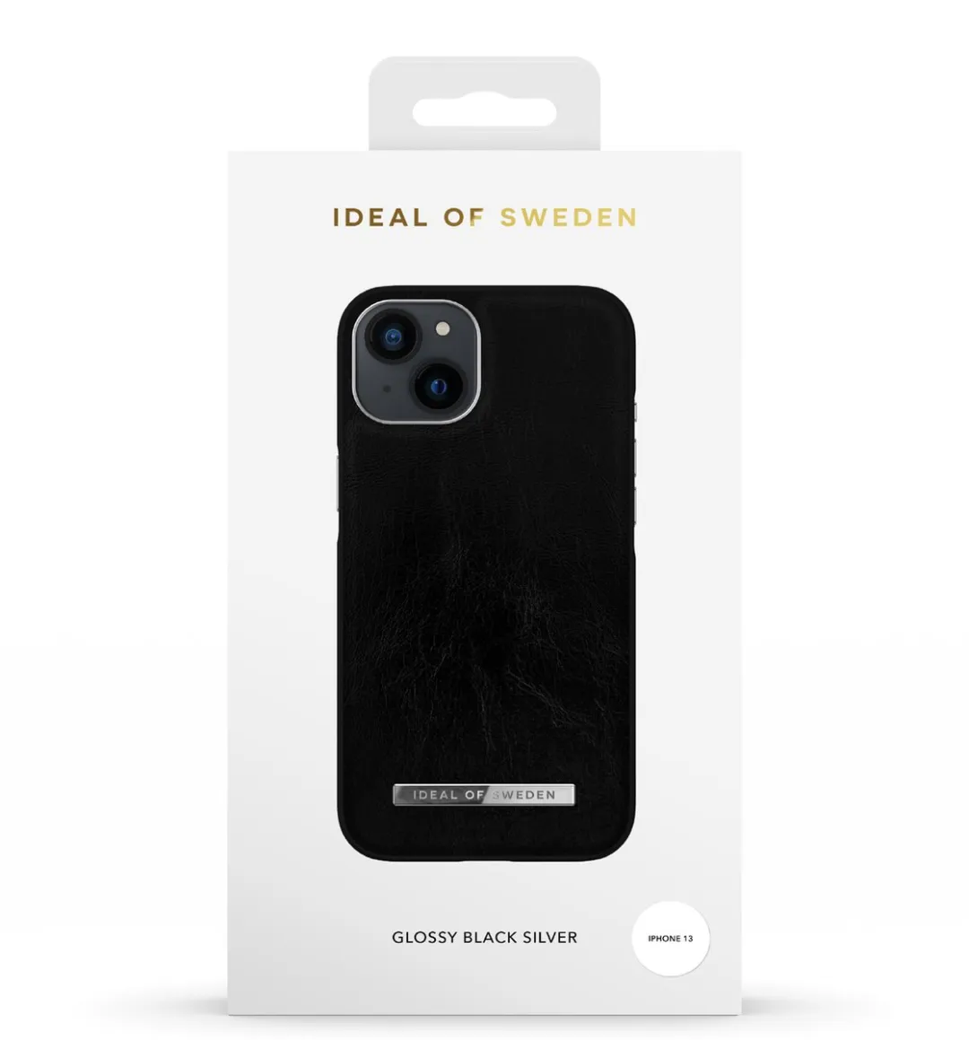 iDeal of Sweden Atelier Case iPhone 13 Glossy Black Silver