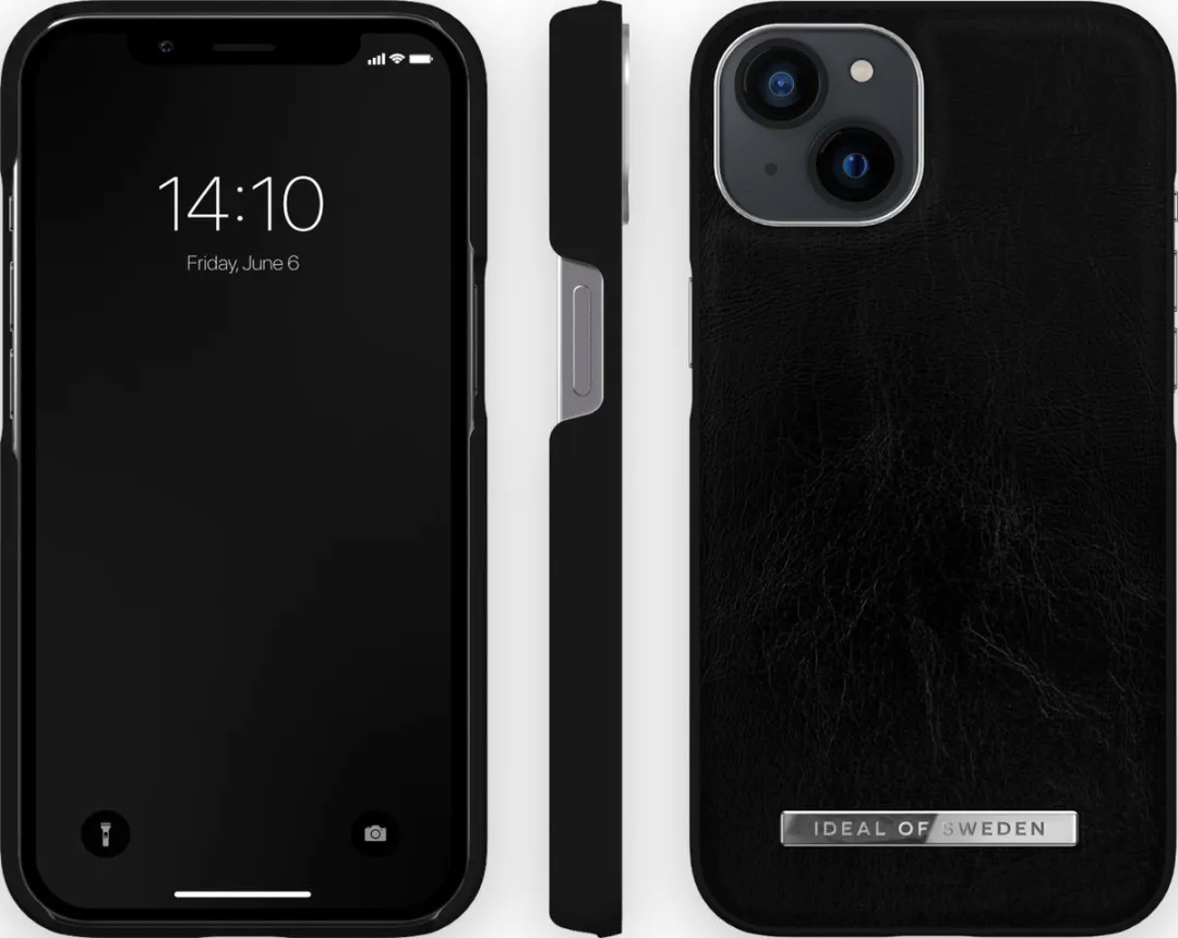 iDeal of Sweden Atelier Case iPhone 13 Glossy Black Silver