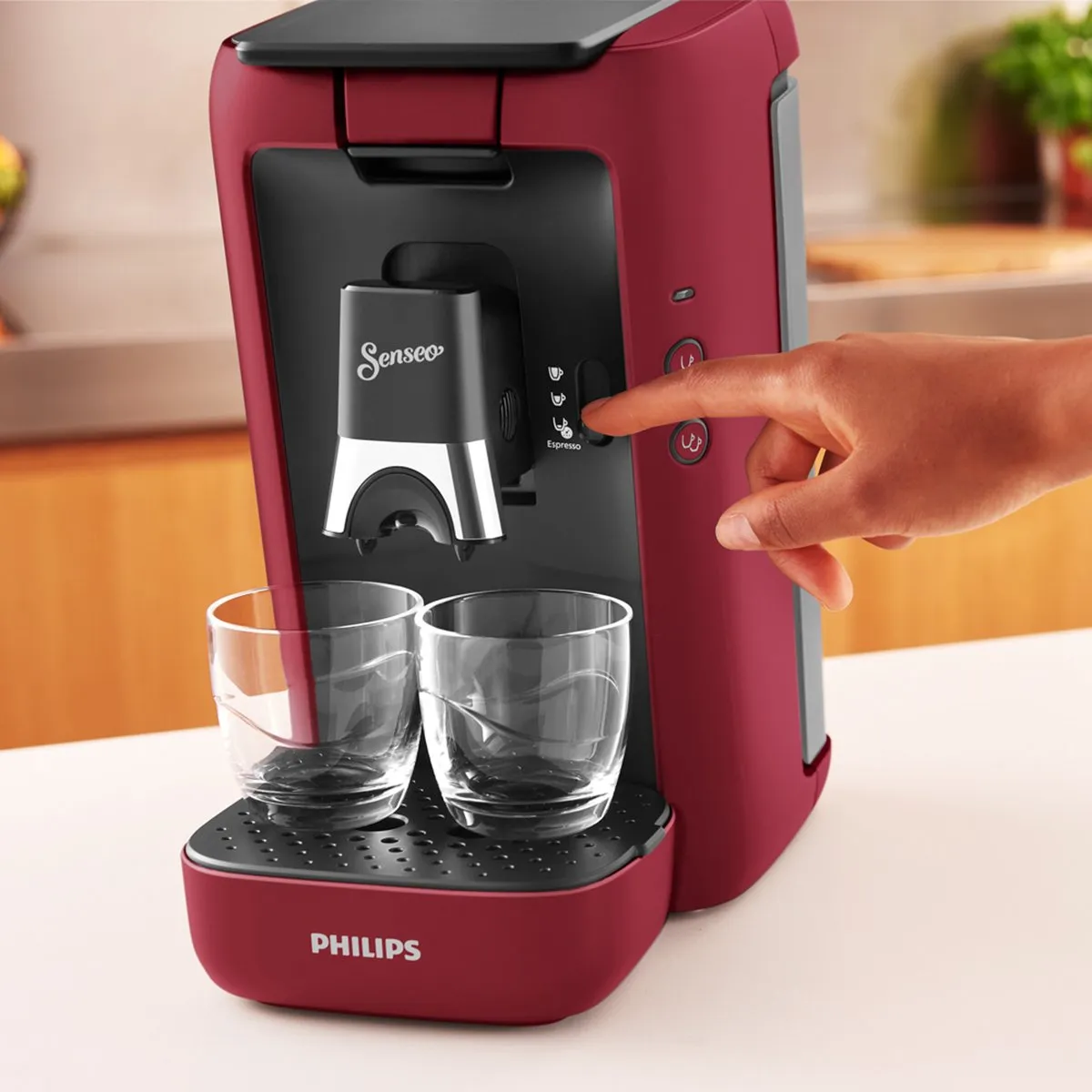 Philips Senseo Maestro CSA260/90 Koffiepadmachine - 2 Kopjes - Rood