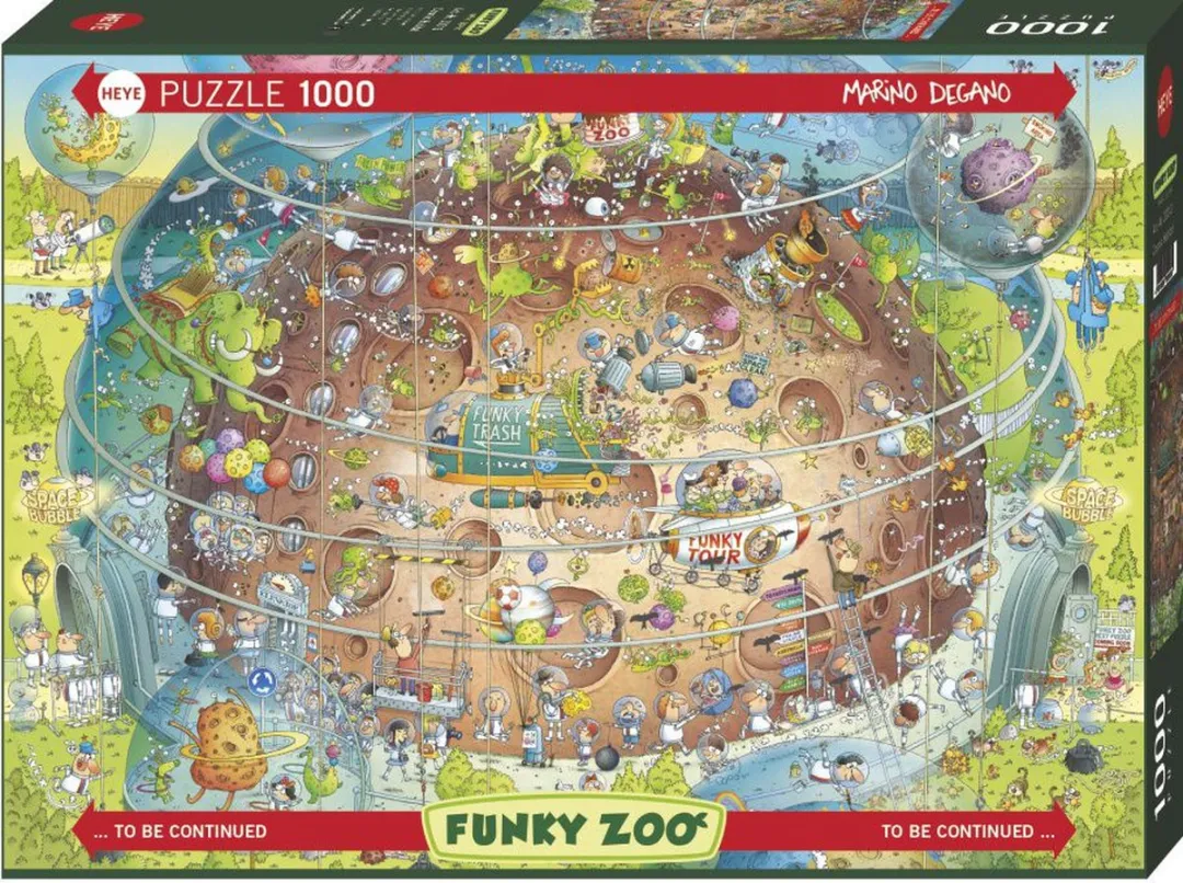 Puzzel Cosmic Habitat Funky Zoo 1000 stukjes Heye 30013