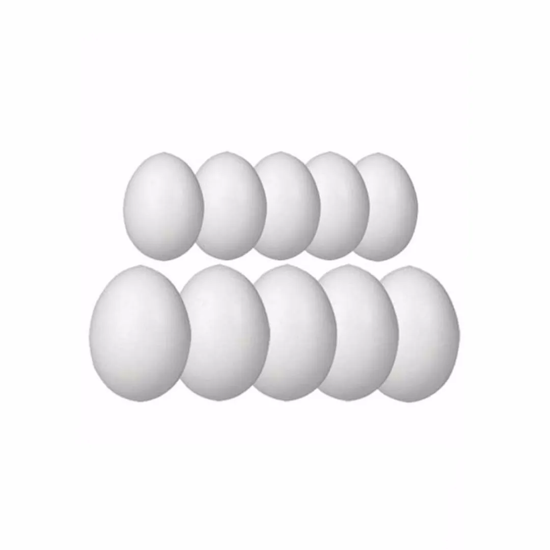 Rayher Piepschuim Eieren 10 Stuks - Wit