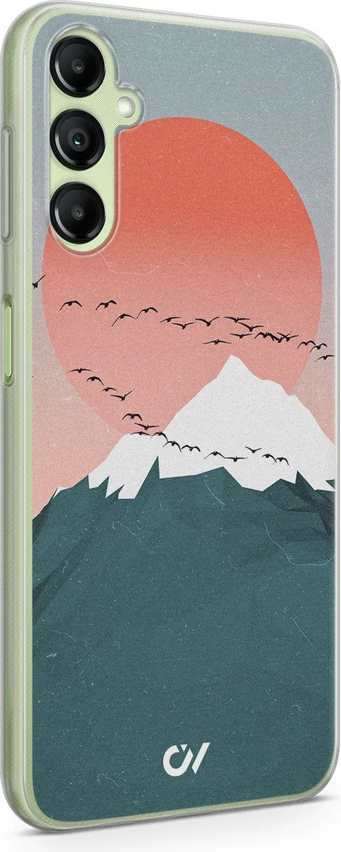 Casevibes Samsung Galaxy A14 5G Hoesje - Blauw Mountain Birds