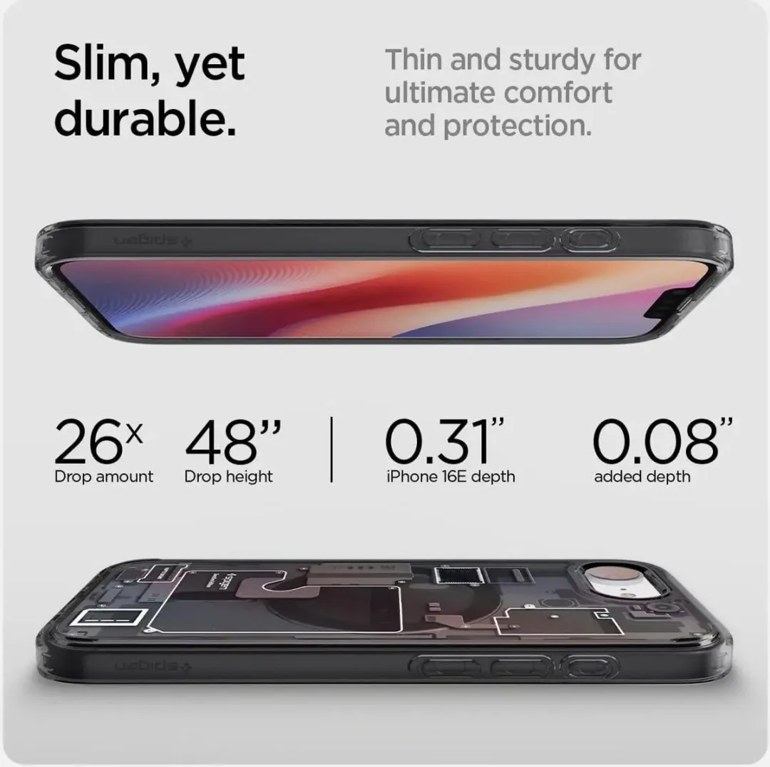 Spigen Ultra Hybrid MagFit Hoesje - iPhone 16e - Zwart