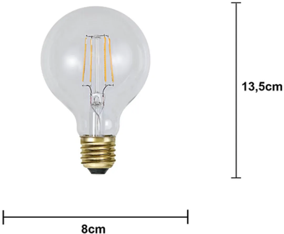 Star Trading Globelamp G80 E27 1.6W - Super Warm Wit <2200K