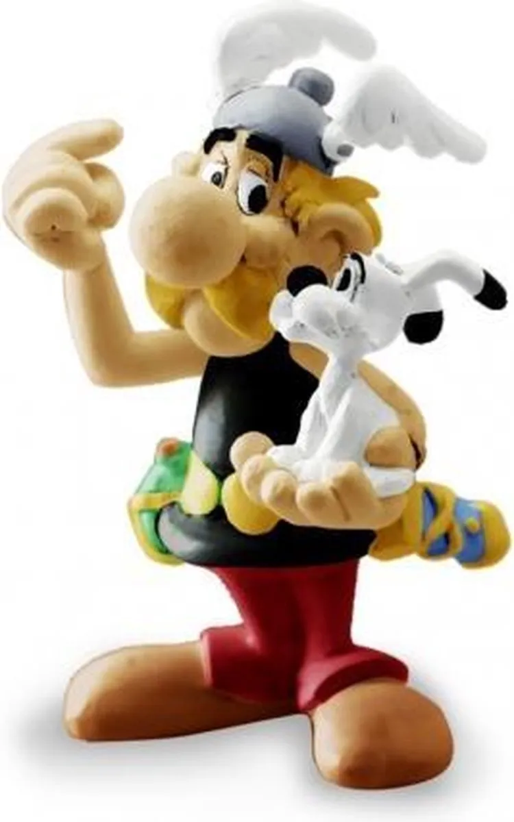 Plastoy Asterix met Idefix Speelfiguur 6cm - Multicolor