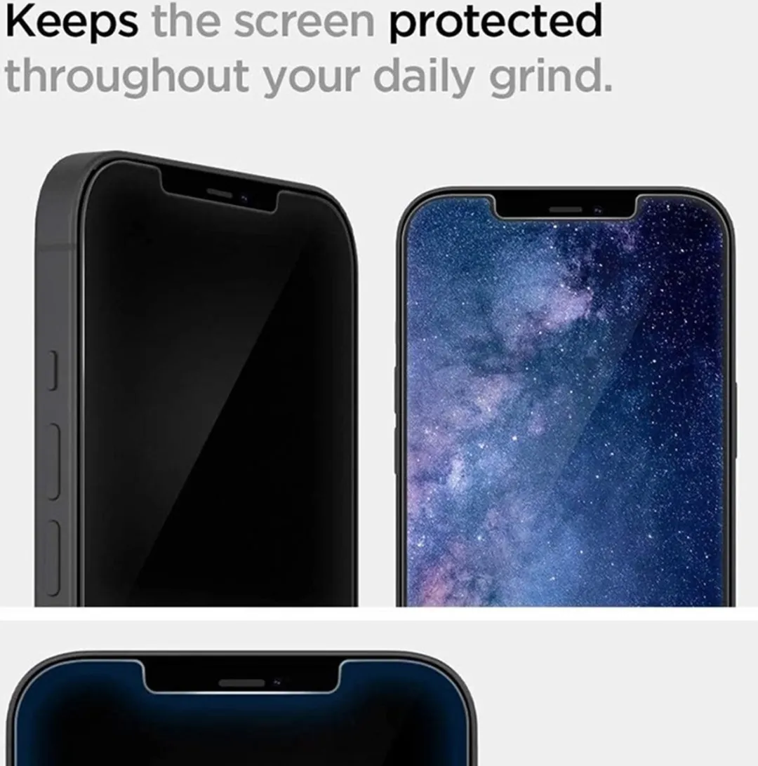 Spigen Apple iPhone 13 Pro Max Privacy Glass - Zwart - afbeelding 4 van 6