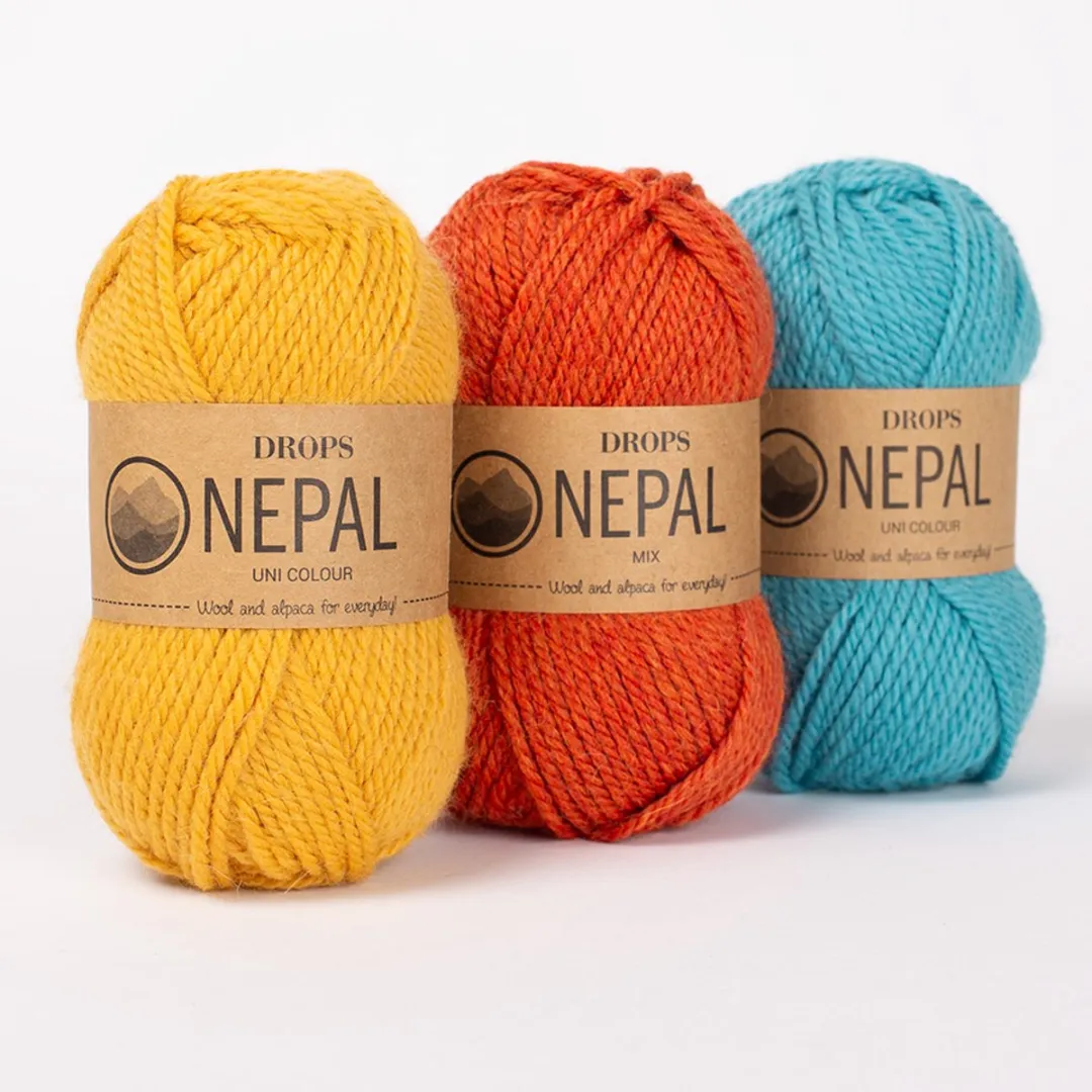 Drops Nepal Uni Colour Wol Garen 8923 - Saliegroen