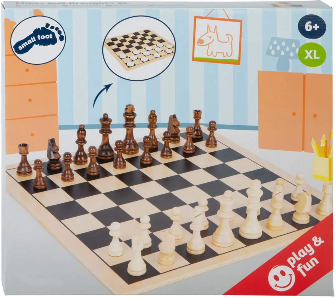 Small Foot Houten Schaak & Damspel XL 11784