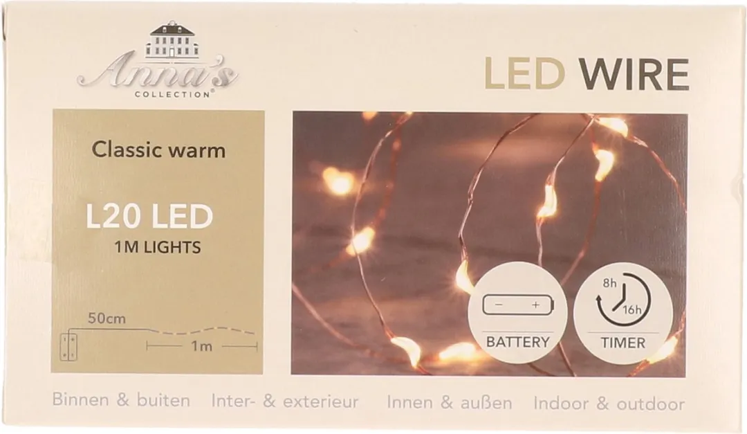 Anna's Collection Draadverlichting Lichtsnoer 20 LED