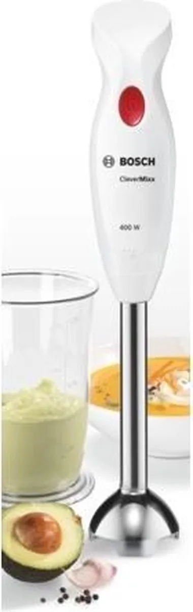 Bosch MSM24100 Staafmixer - 400W - Roestvrijstaal/Wit - afbeelding 6 van 6