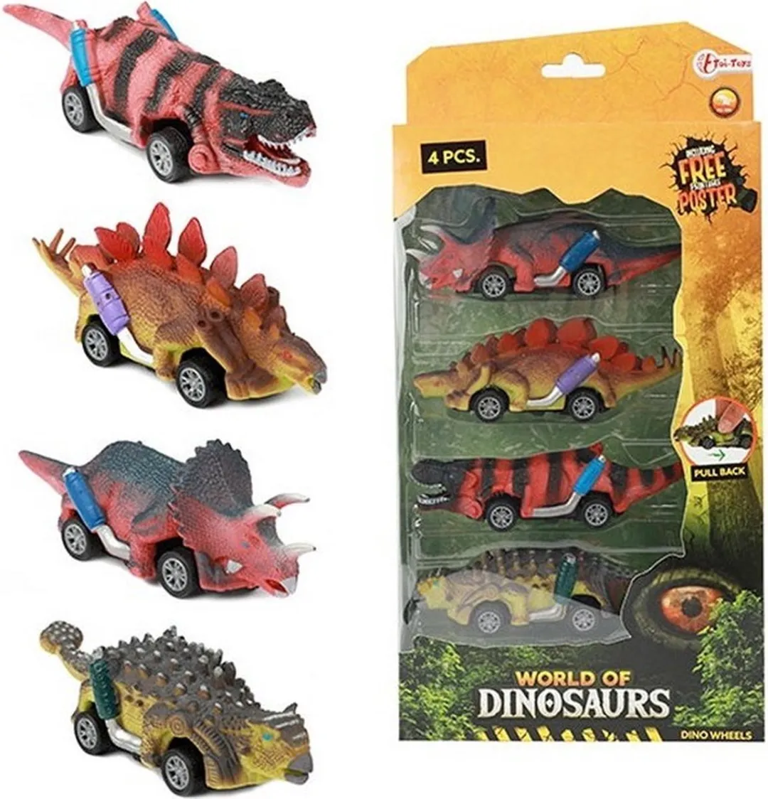 Toi-Toys World of Dinosaurs Dino Pullback Auto