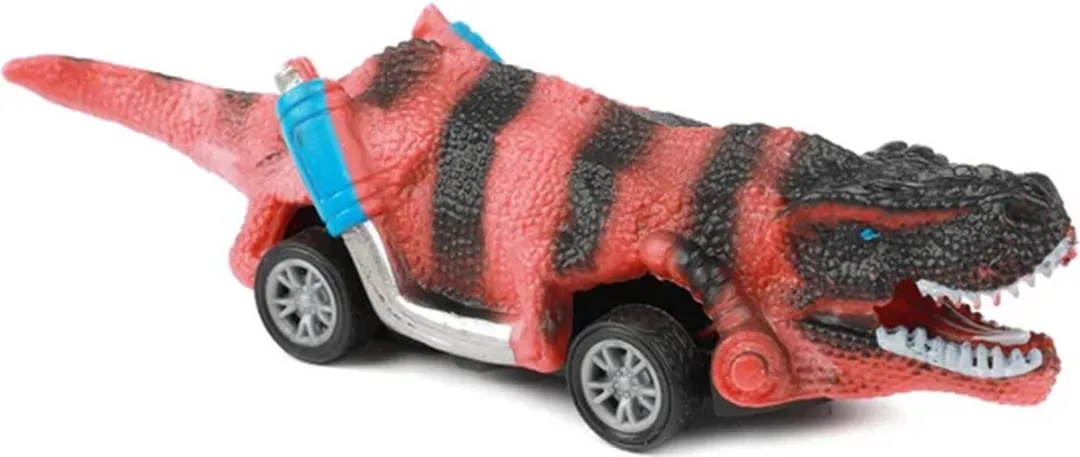 Toi-Toys World of Dinosaurs Dino Pullback Auto - 4 Stuks
