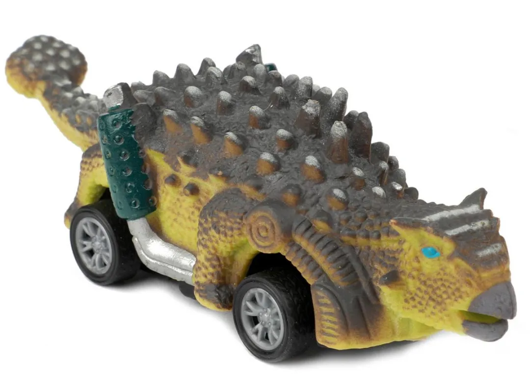 Toi-Toys World of Dinosaurs Dino Pullback Auto - 4 Stuks