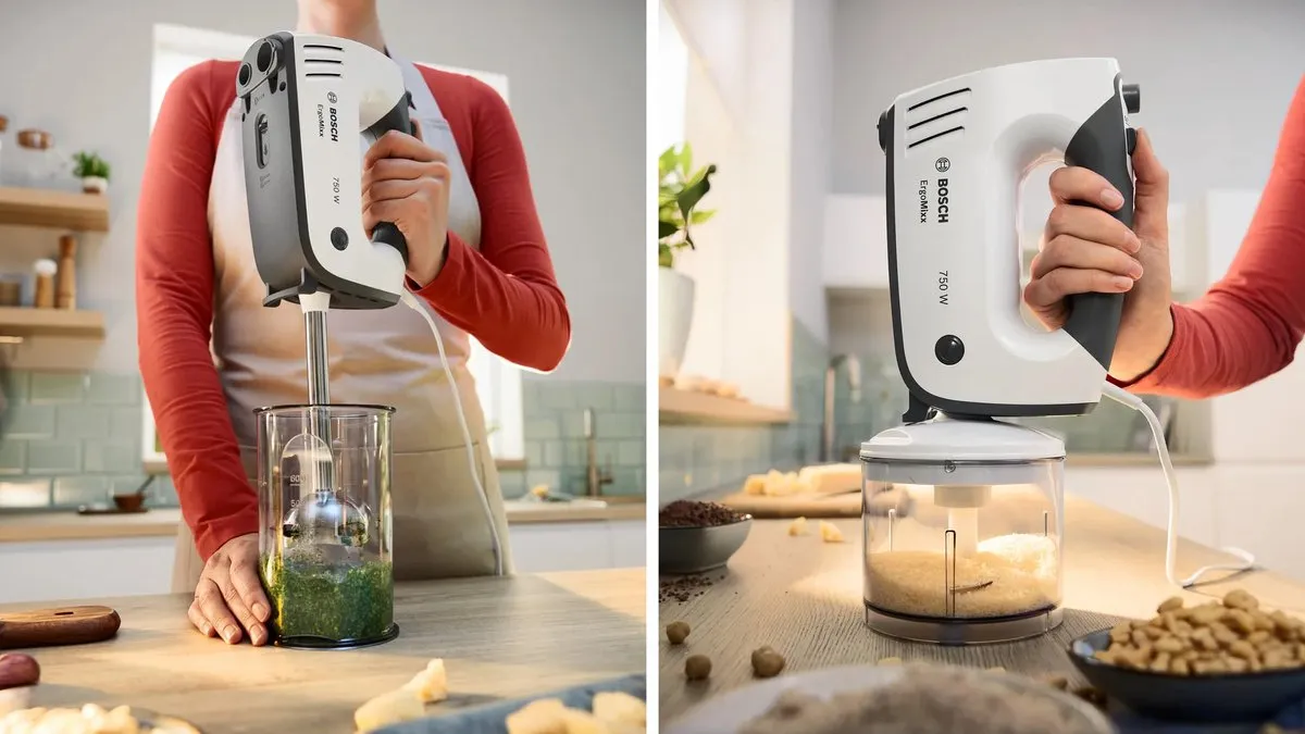 Bosch MFQ37490 Handmixer 750W - 5 Snelheden - Grijs/Wit