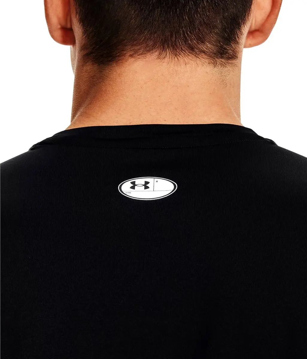 Under Armour HeatGear Armour Fitted Heren T-Shirt - Zwart - afbeelding 3 van 6