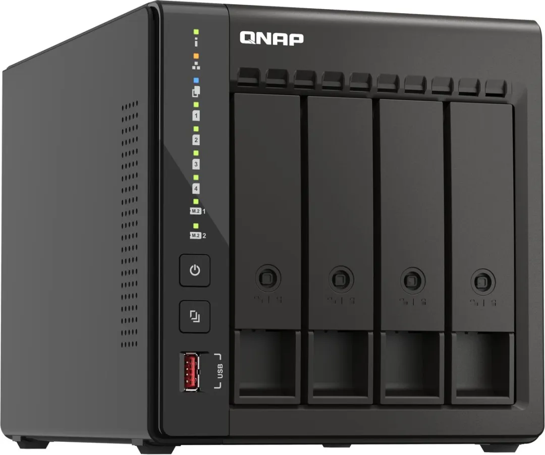 QNAP TS-453E NAS - 4-Bay - 4 Cores - Zwart - afbeelding 6 van 6