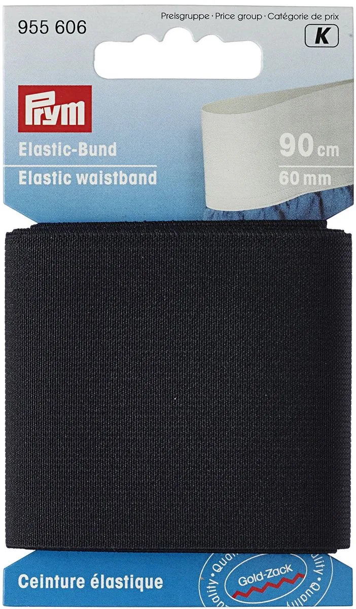 Prym Taille-elastiek 0,90m - Zwart