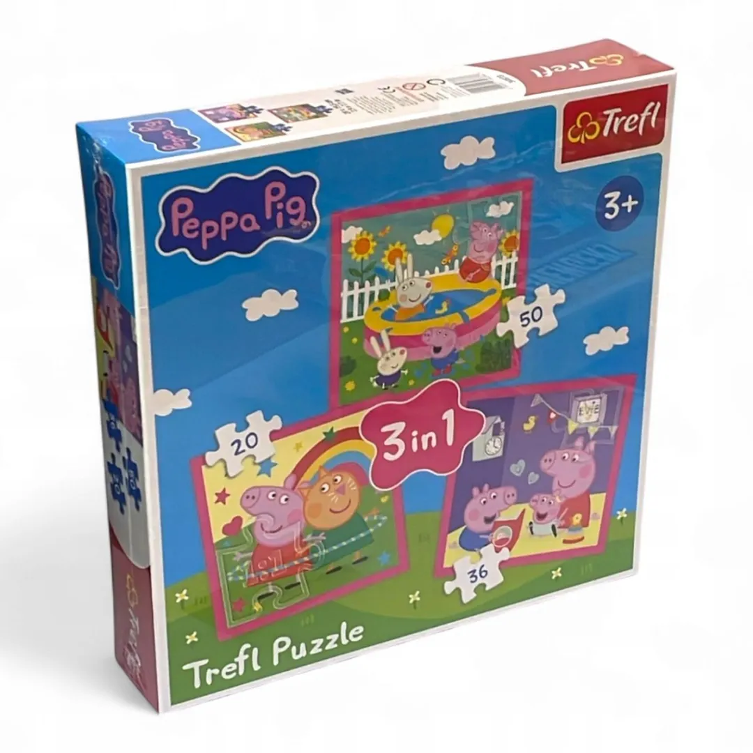 Trefl Peppa Pig 3-in-1 Puzzel Multicolor