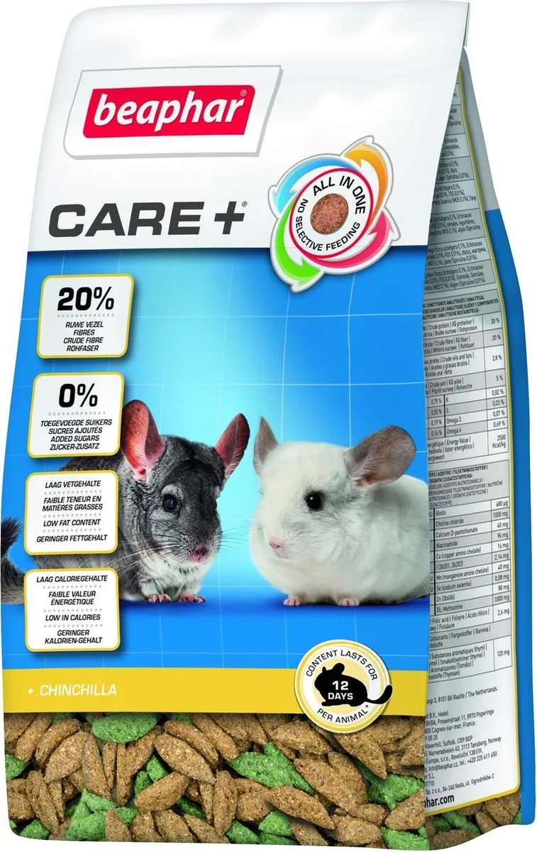 Beaphar Care+ Chinchillavoer 250g