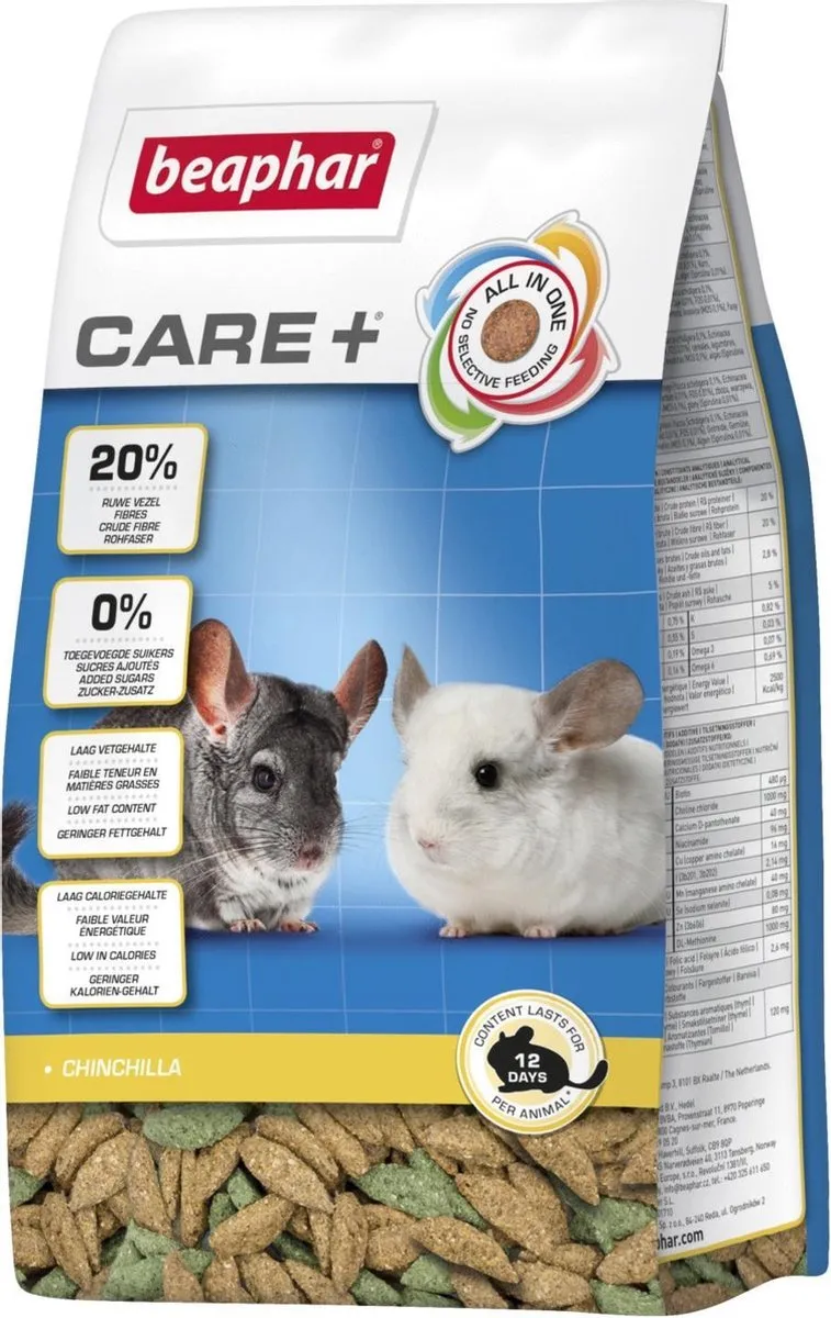 Beaphar Care+ Chinchillavoer 250g