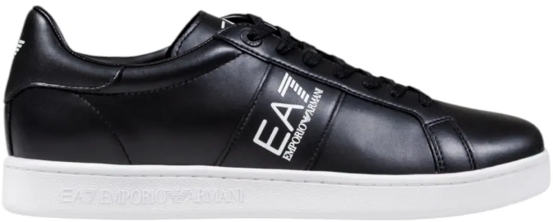 Leather Lace-Up Sneakers with Rubber Sole