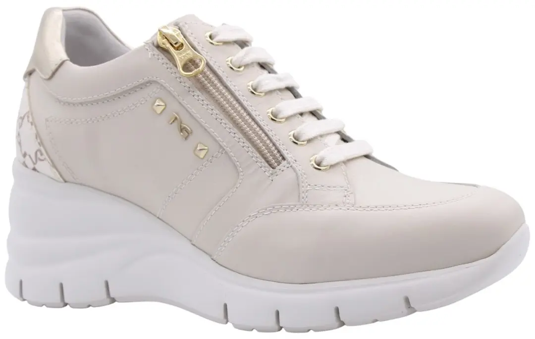 Sneaker Nerogiardini Velvet 1039 T.Giove Beige/Noccio Etoile Miele Eva