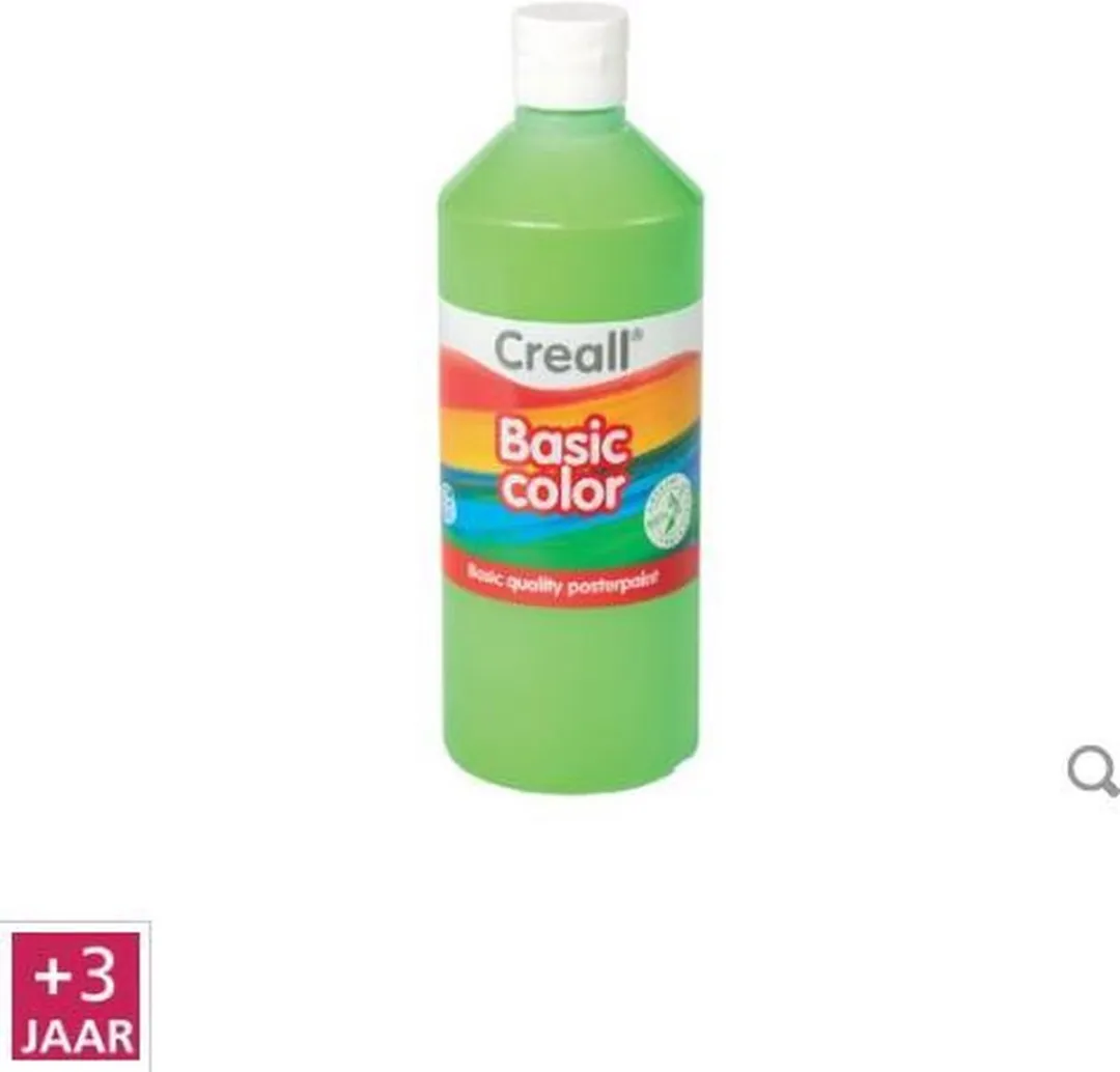 Creall Basic Plakkaatverf Lichtgroen 500ml